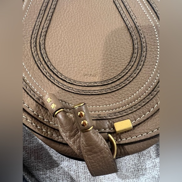 Chloe Marcie Foldover Small Saddle Bag - Picture 2 of 13